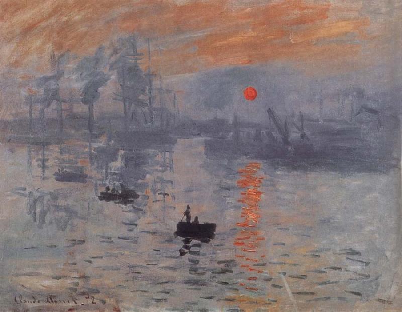 Claude Monet Sunrise oil painting image